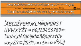 Standardgraph Lettertype Sjabloon Curief 3.5 mm