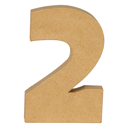 Decopatch Cijfer 2 Kraft - 20 cm