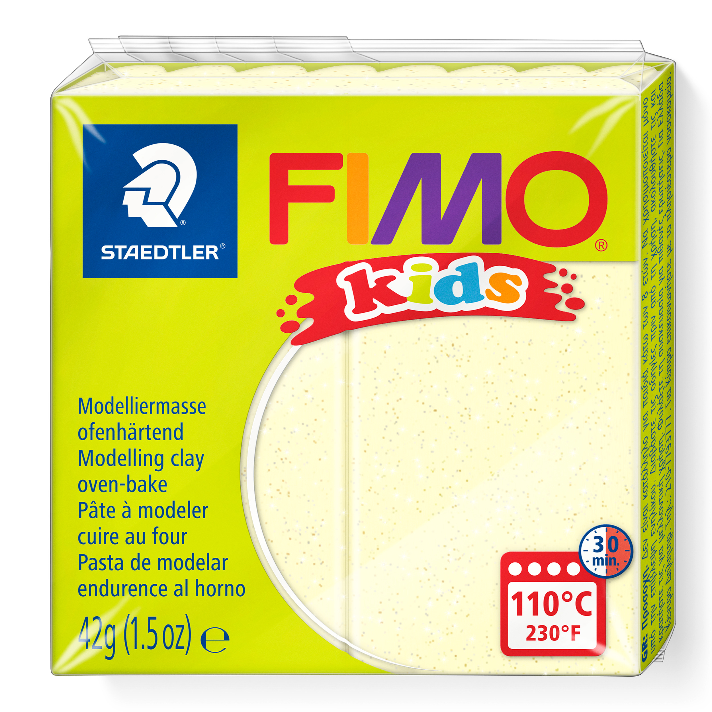 FIMO Kids 8030 Boetseerklei 42gram Lichtgeel