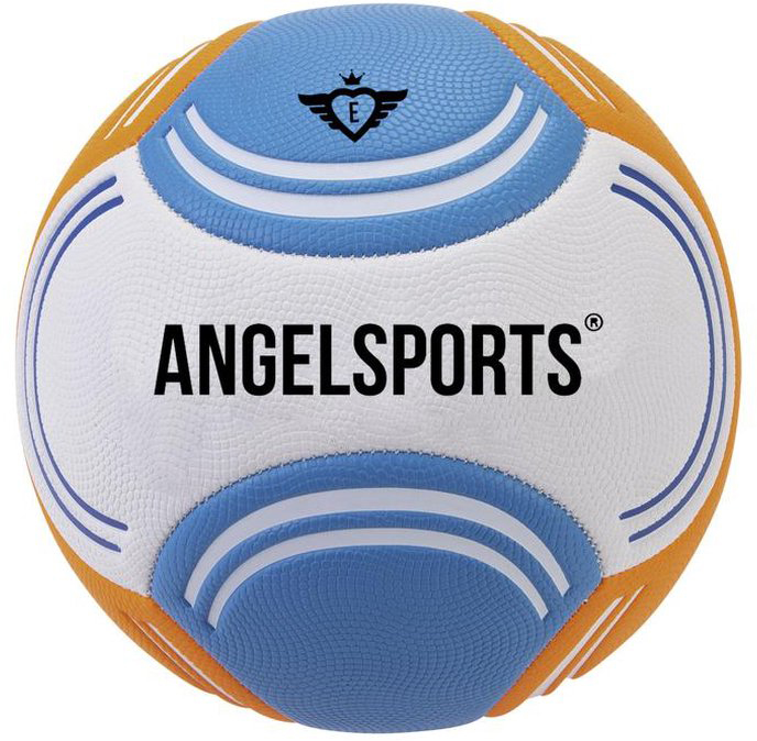 Angel Sports Soft Touch Beachvoetbal Blauw/Oranje maat 5