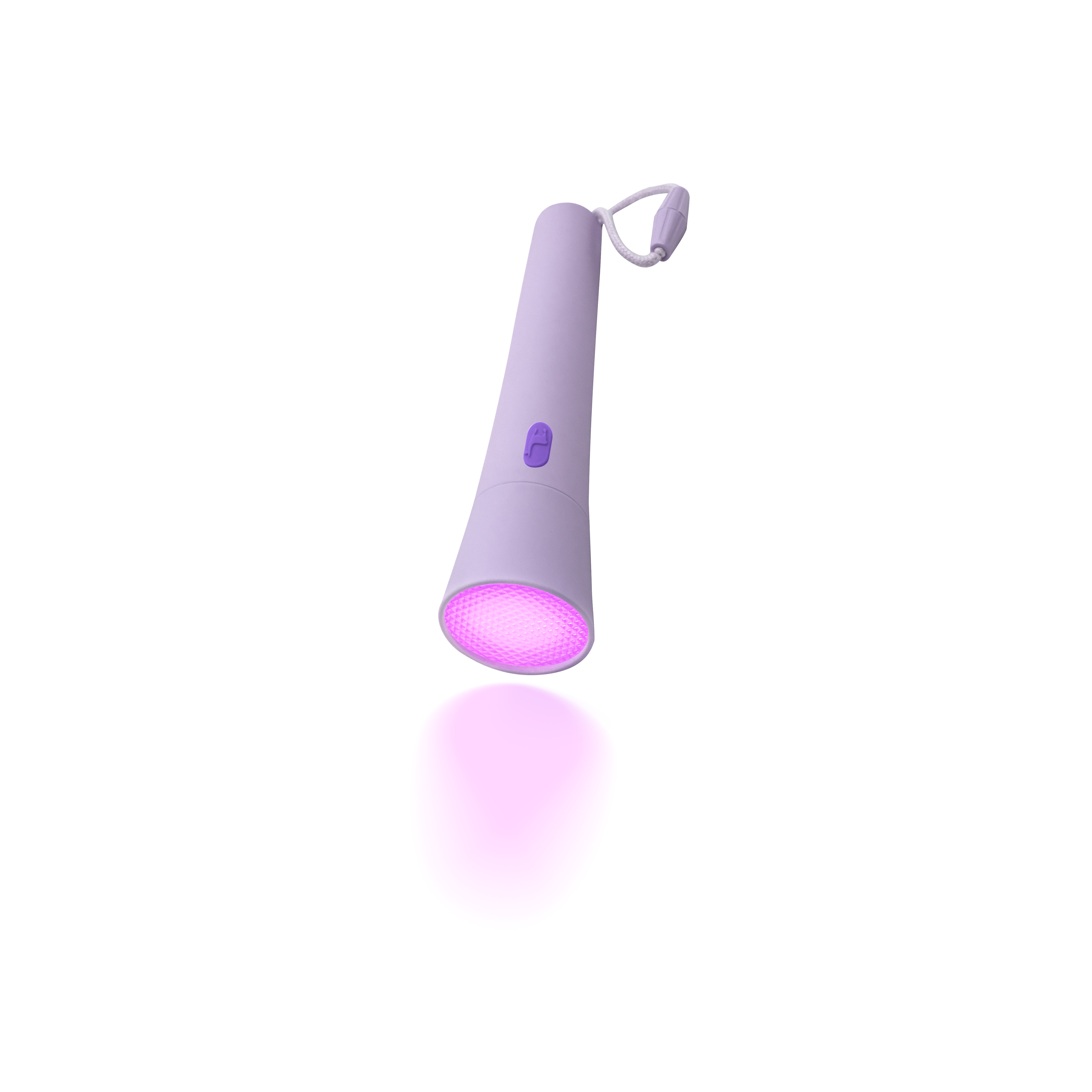 Lalarma Zaklamp Dimfunctie - 4 Kleuren Licht - Paars - USB-oplaadbaar - 15cm - Ledlicht