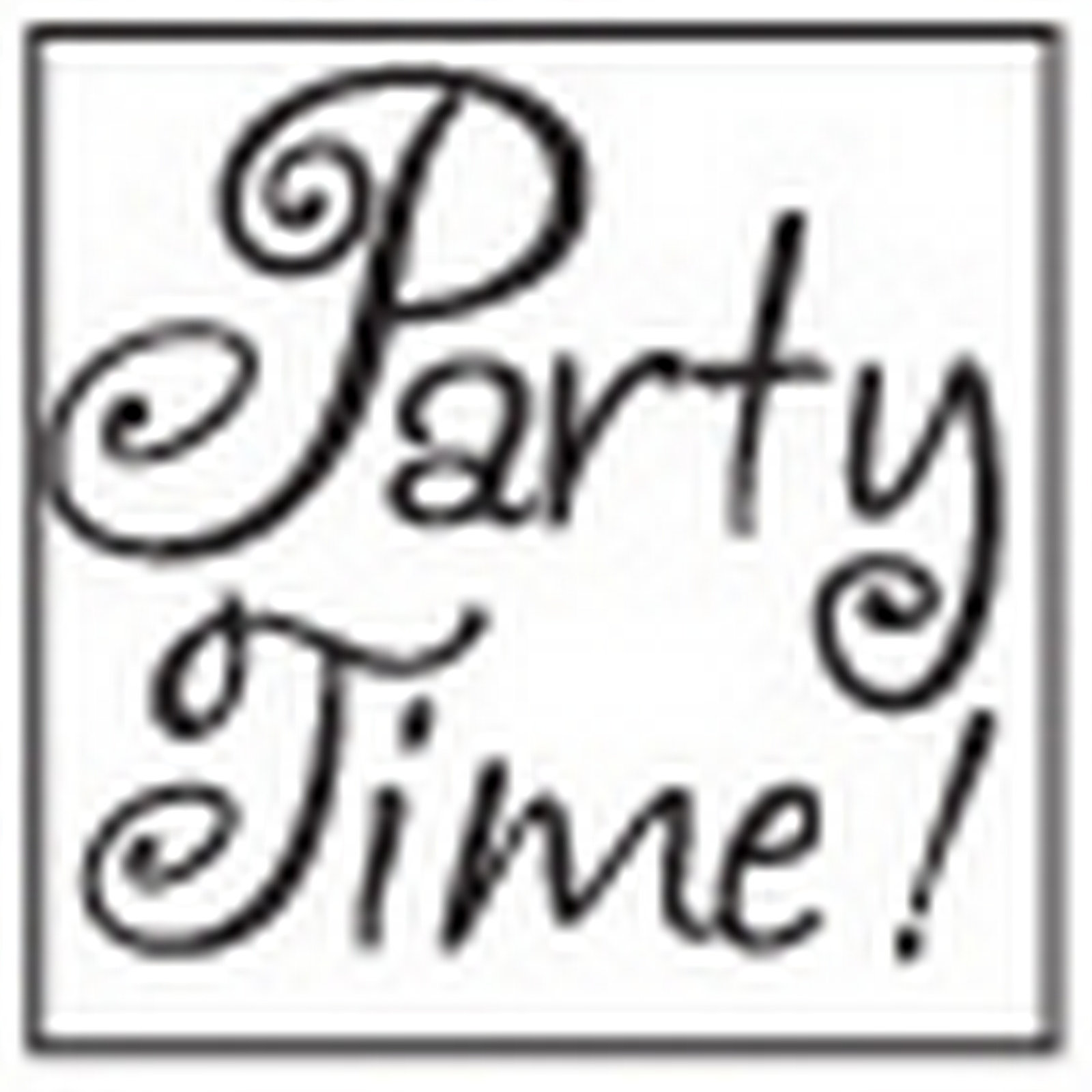 Manuscript Zegelstempel set Party Time