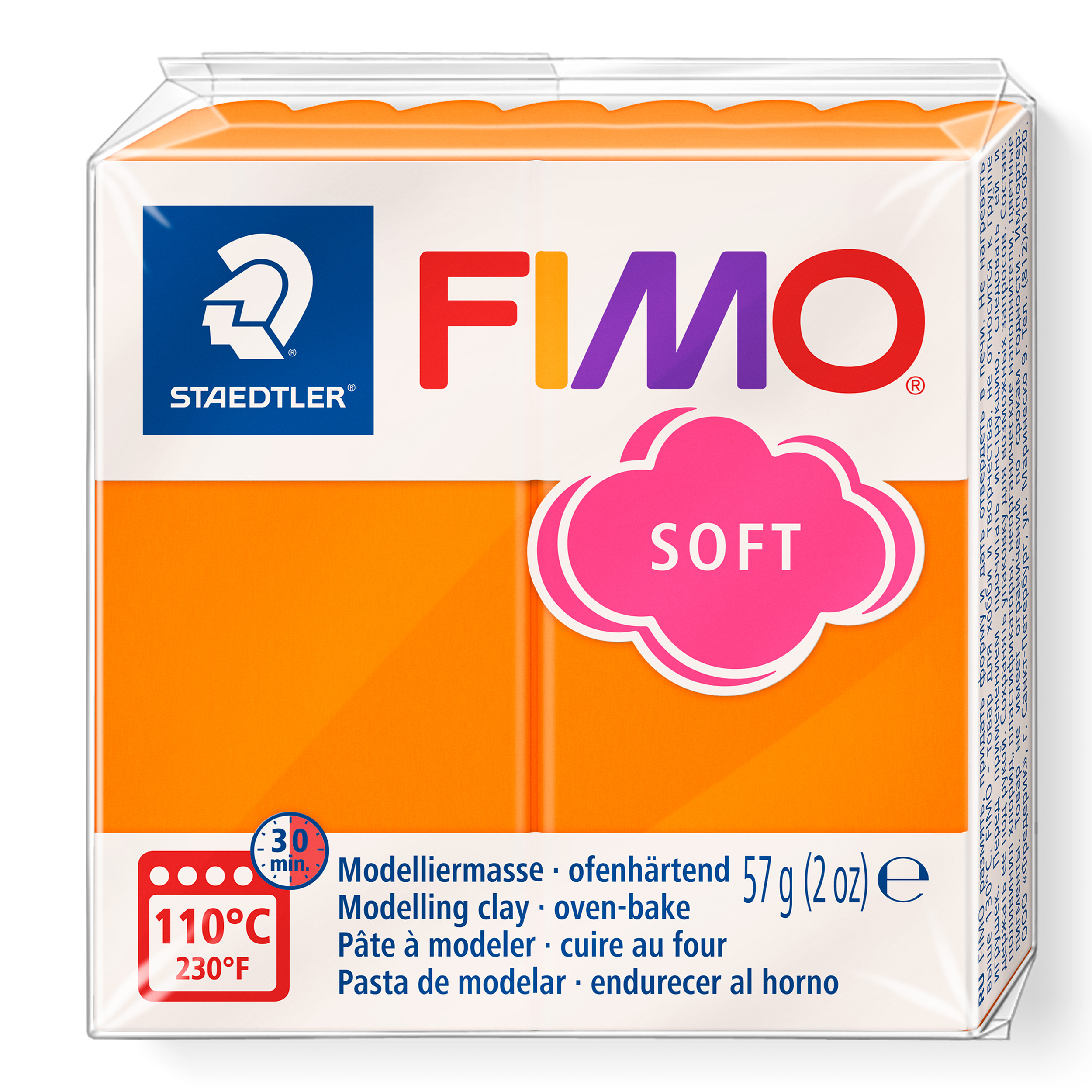 FIMO Soft 8020 Boetseerklei 57 gram Mandarijn