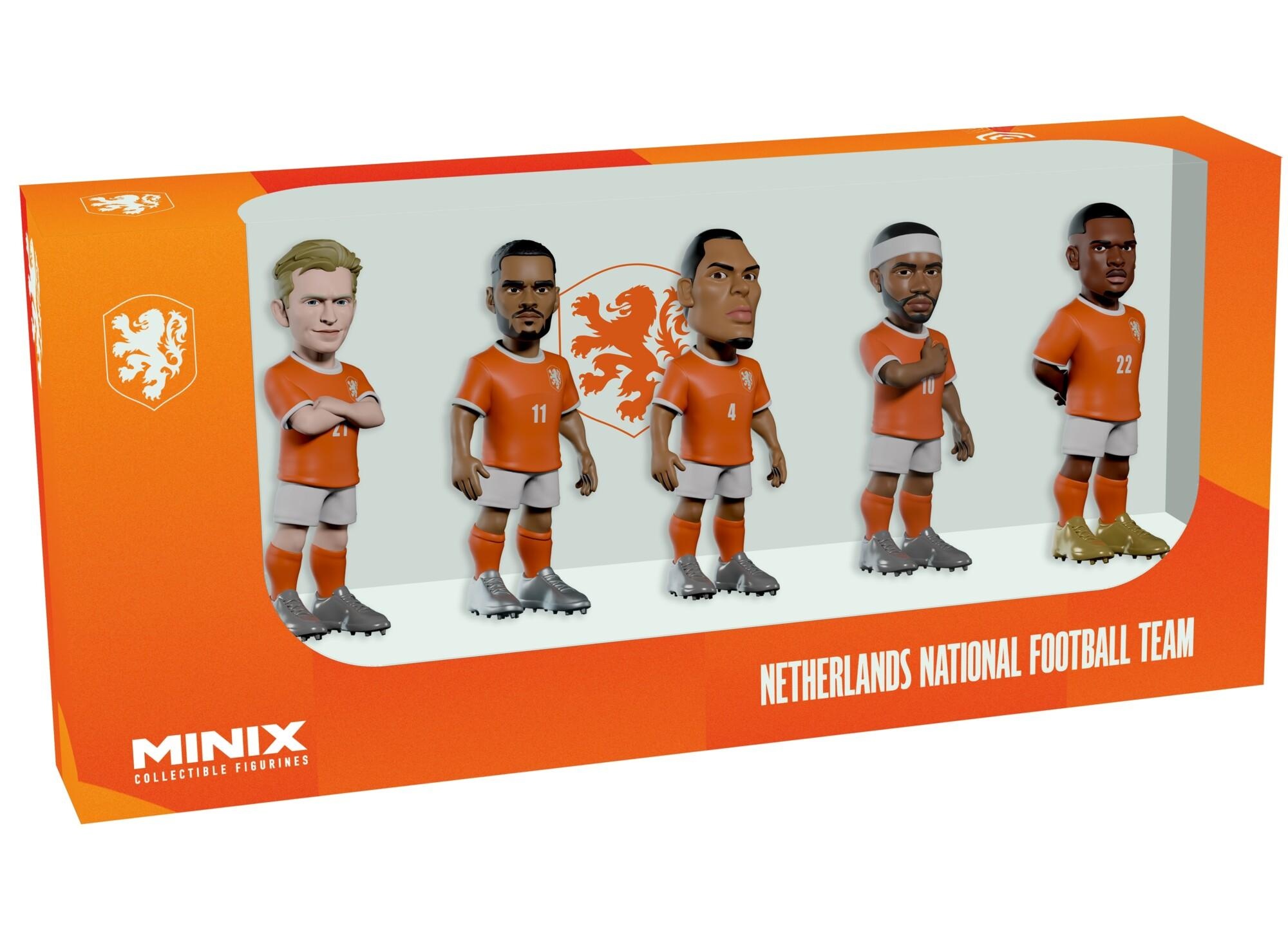 Minix 5 Figuren 7 cm - Nederland Van Dijk, Memphis, De Jong, Gakpo, Dumfries