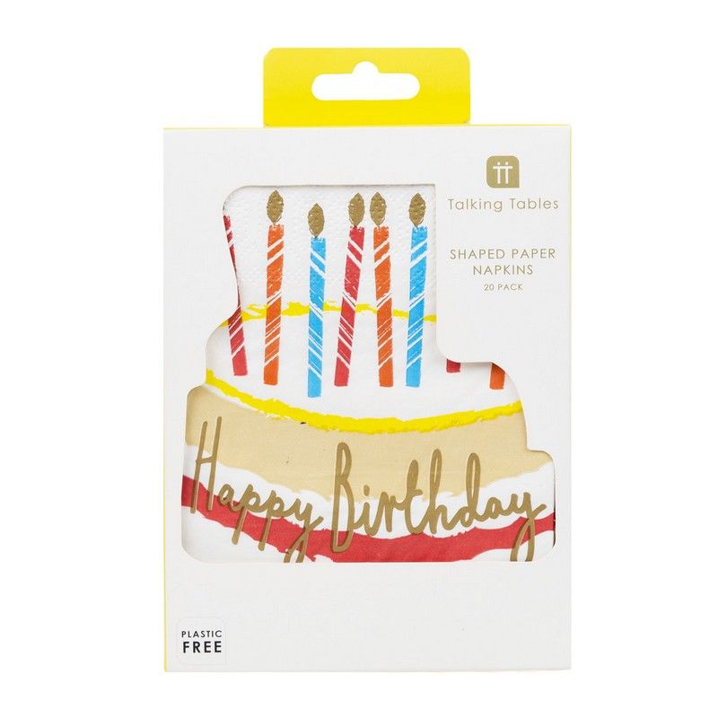Talking Tables Servetten Happy Birthday 21 stuks