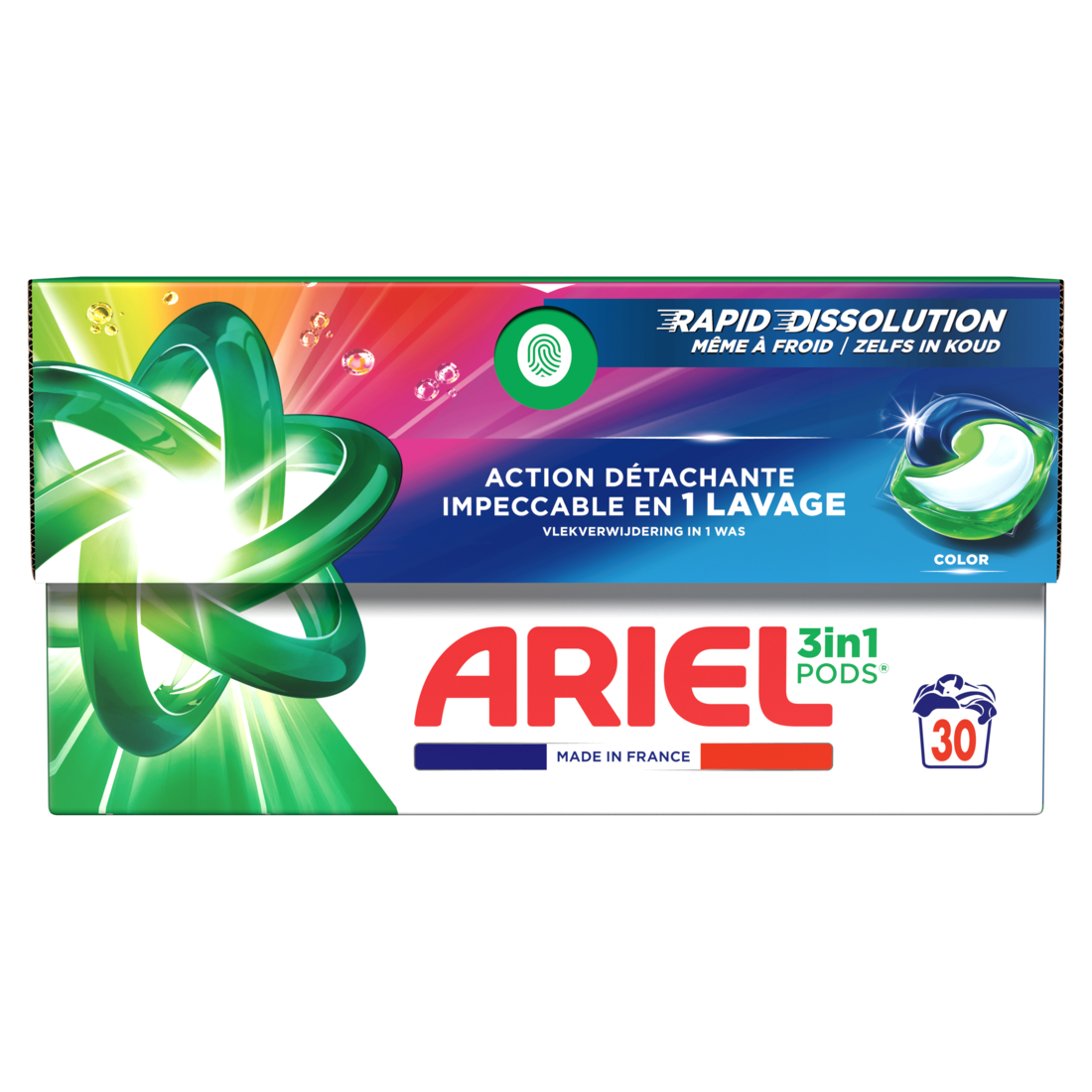 Ariel Wasmiddel Pods All in One Color 30 stuks
