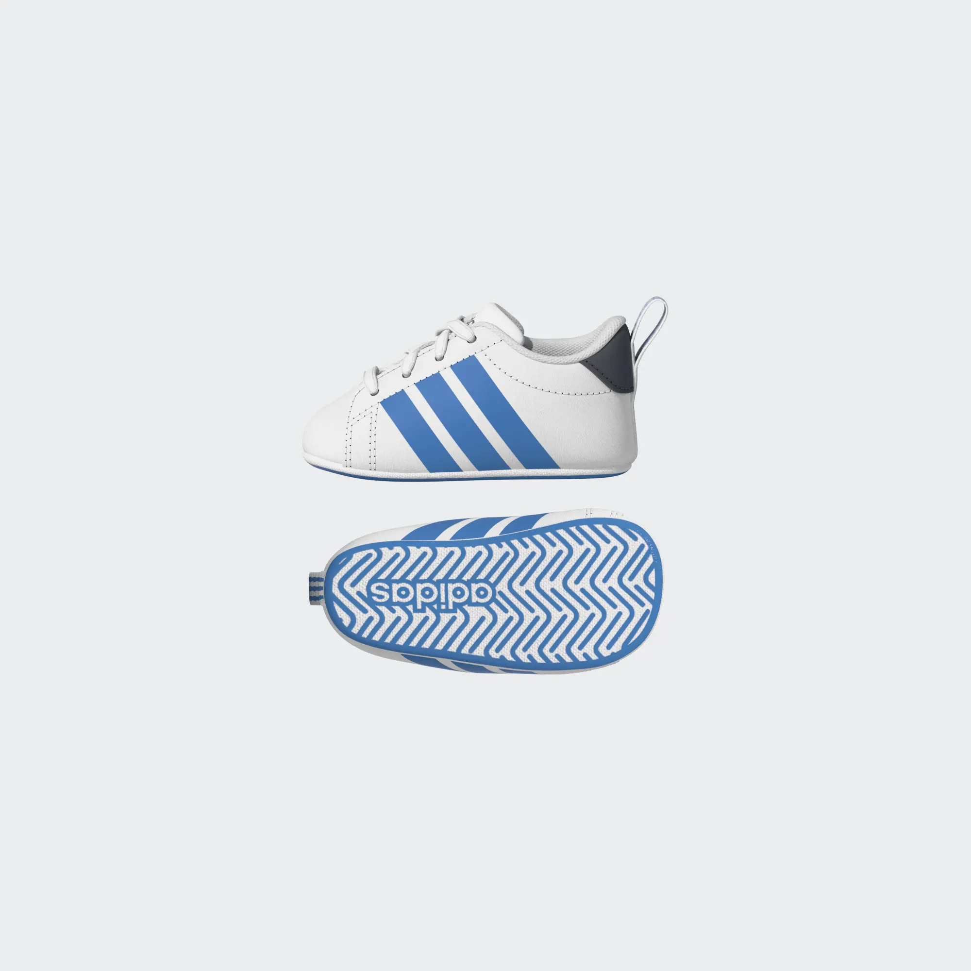 Adidas Parkschoen Baby Grand Court Crib White Blue