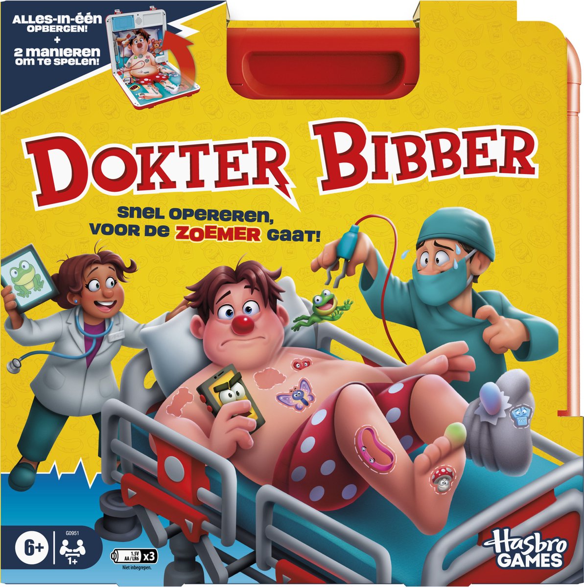 Dokter Bibber refresh, in plooikoffer