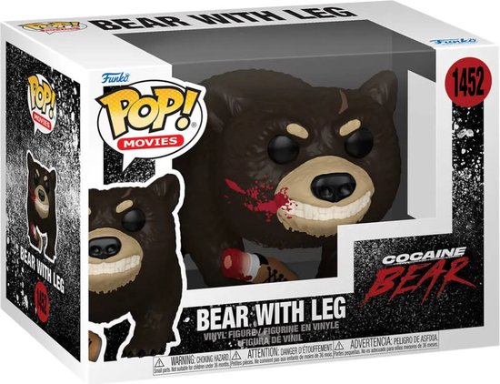 Funko Pop! Movies - Cocaïne Bear: Bear with Leg 1452 Funko Pop! Movies - Cocaïne Bear: Bear with Leg 1452