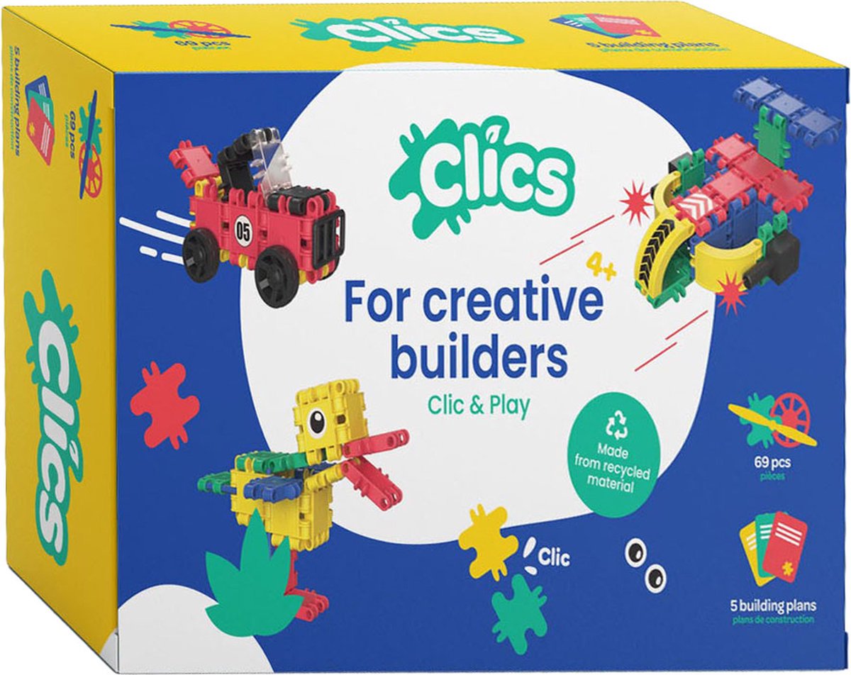Clics 5 in 1 bouwblokken doos