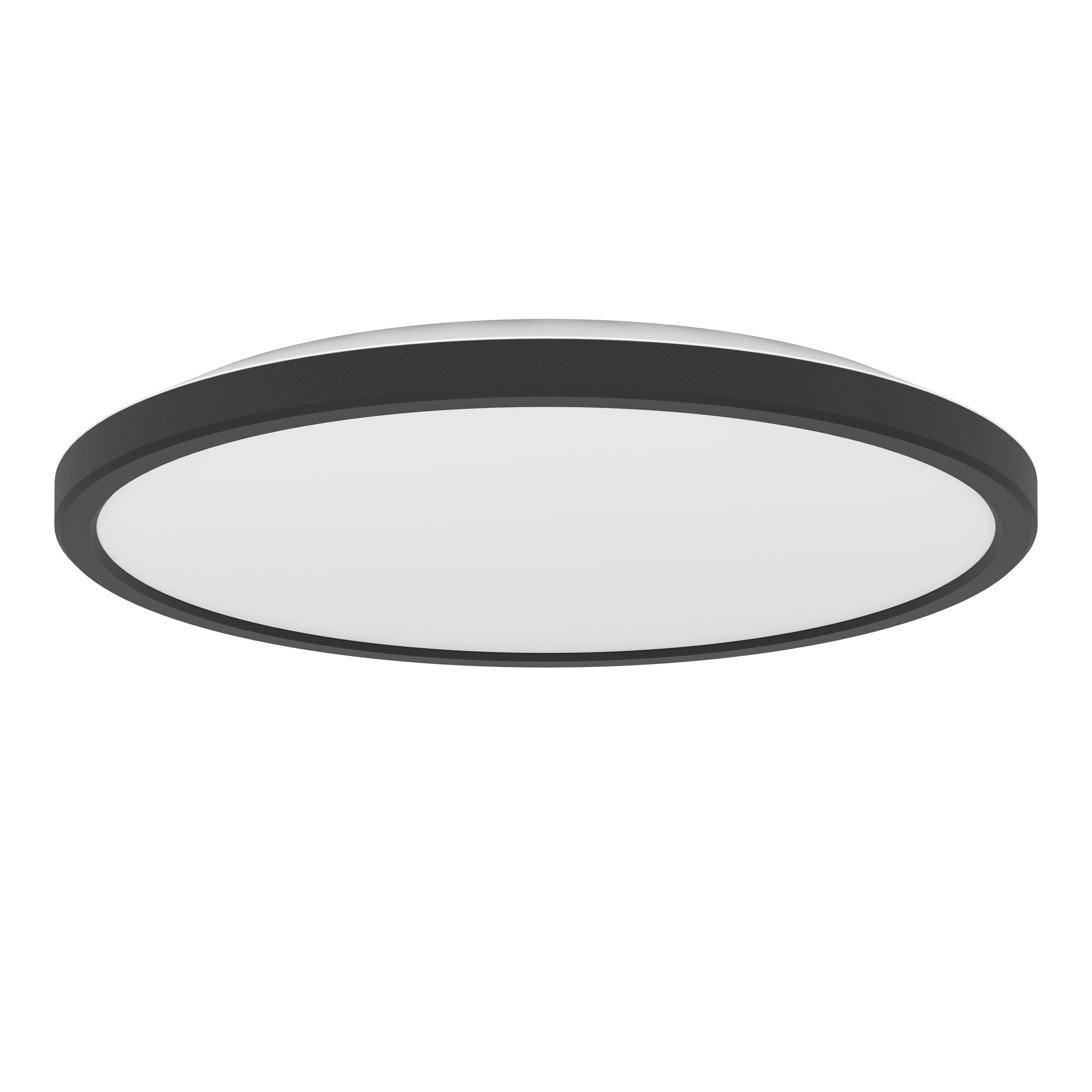 Eglo Rovito Plafondlamp Badkamer Zwart Rond 300 mm IP44 13.9W 1750lm 2700/4000/6500K