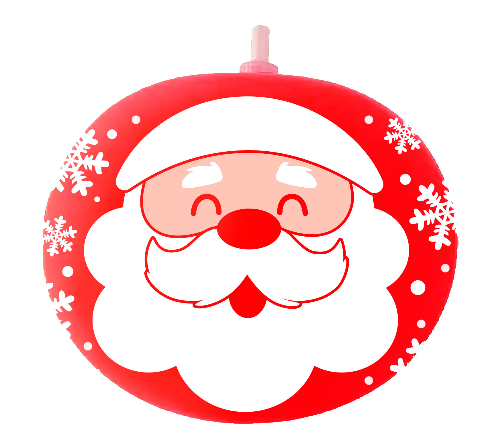 Ballon Kerstman met Licht 5 stuks