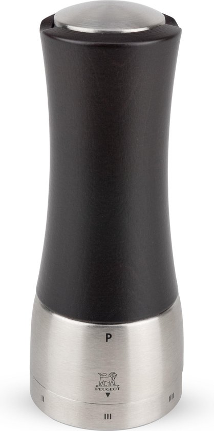 Madras Manuele Pepermolen Uit Hout En Inox, U'select, Collectie Grafiet 16 Cm