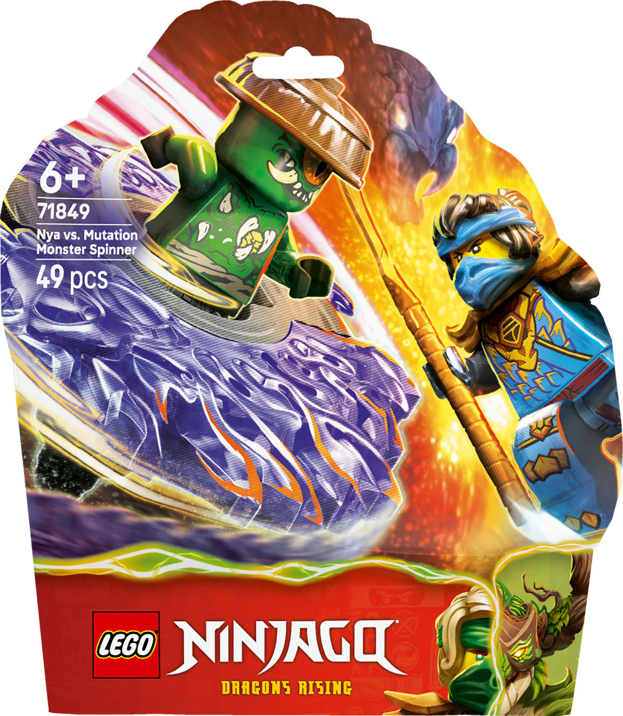 Lego Ninjago 71849 Nya vs. Mutatiemonster in Spinner