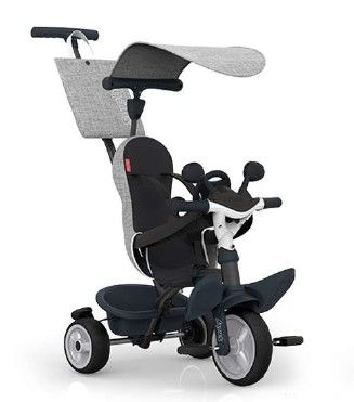 Smoby Driewieler Baby Driver Grijs