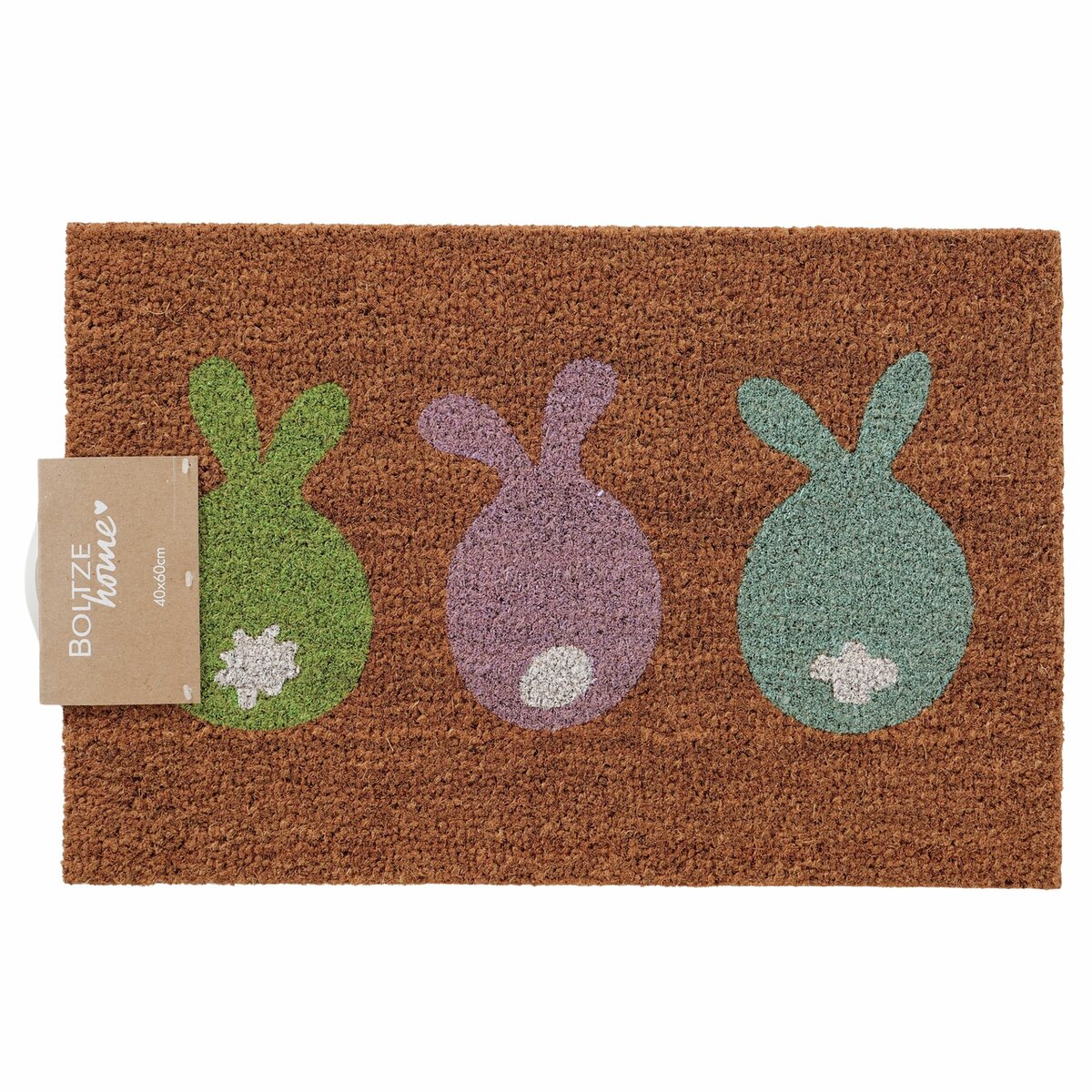 Boltze Home Deurmat Eggard 60x40 cm - Kokosvezel - Konijnen