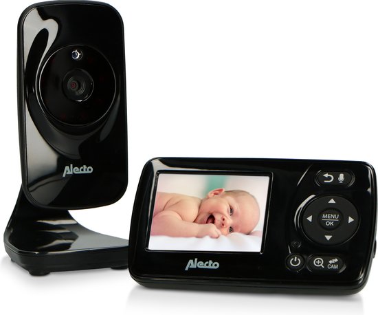 Alecto Video-Babyfoon DVM-71 met 2.4 Scherm Zwart