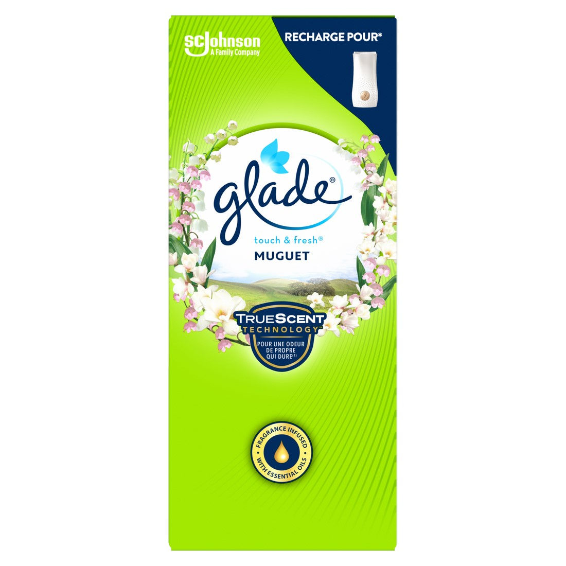 Glade Luchtverfrisser Touch&Fresh True Scent Navulling Muguet 10 ml Glade Luchtverfrisser Touch&Fresh True Scent Navulling Muguet 10 ml