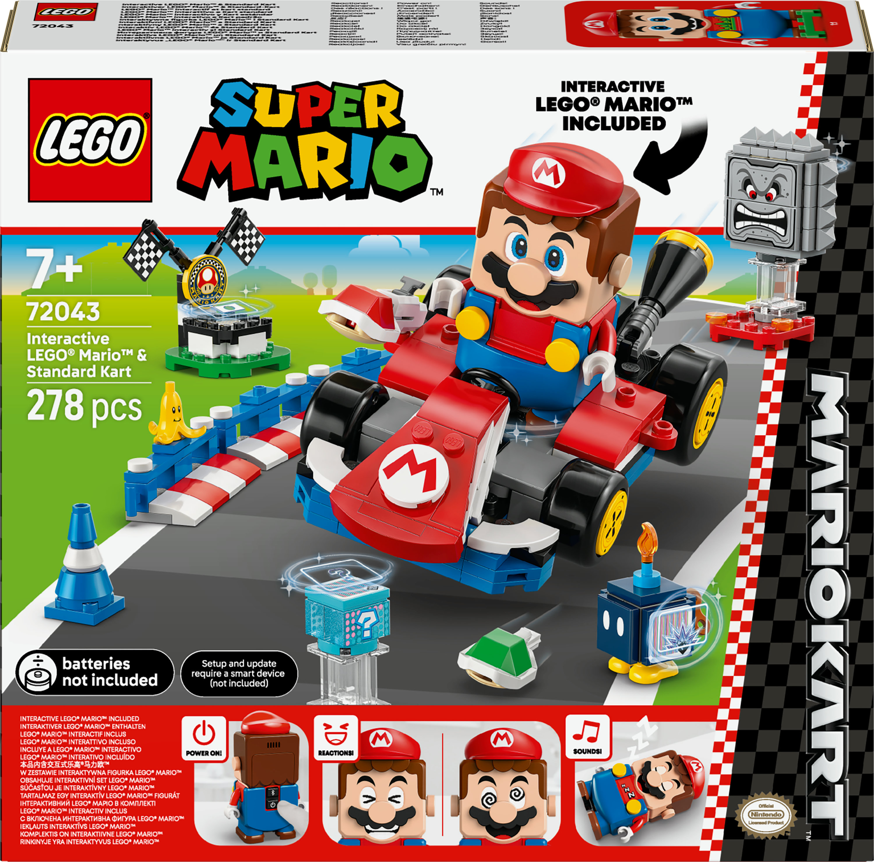 Lego Super Mario 72043 Mario Kart - Interactieve Lego - Mario en Standard Kart