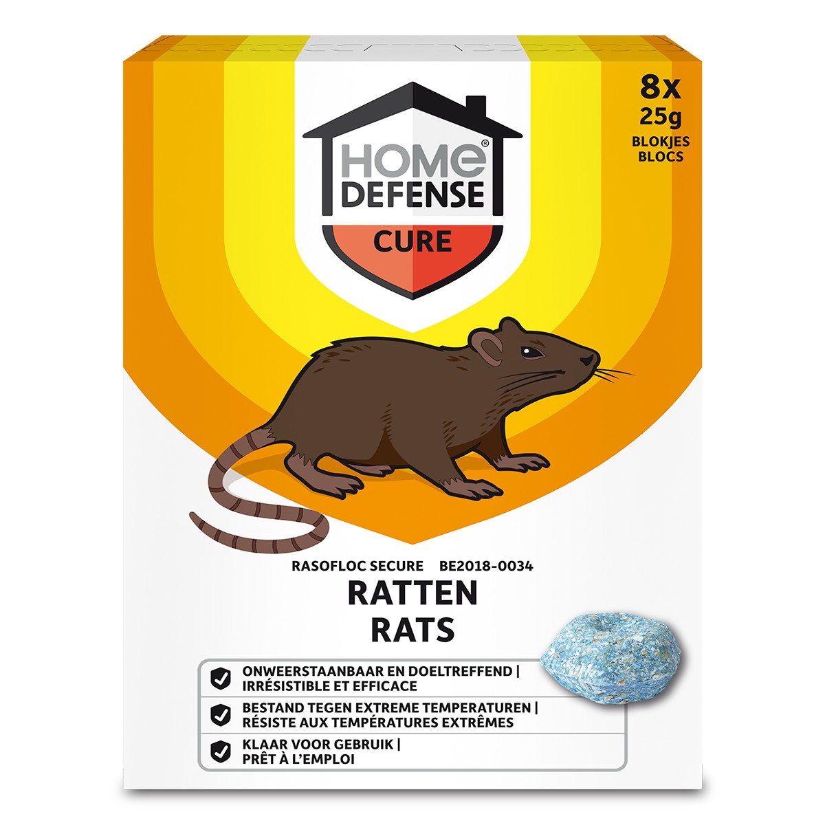 Home Defense Ratten Blokjes Rasofloc Secure 200 g