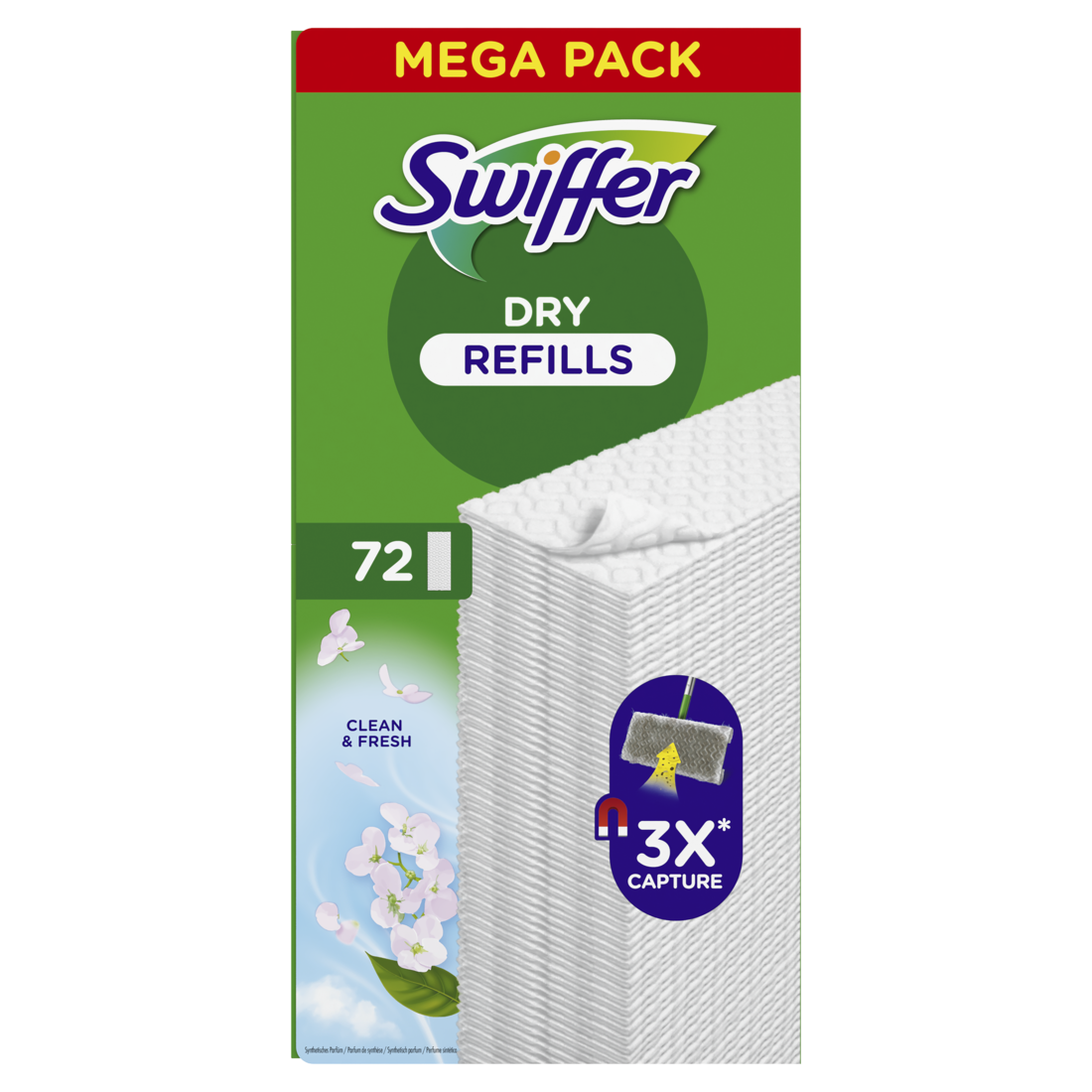 Swiffer Vloerwisser Vervangdoekjes Fresh 72 stuks