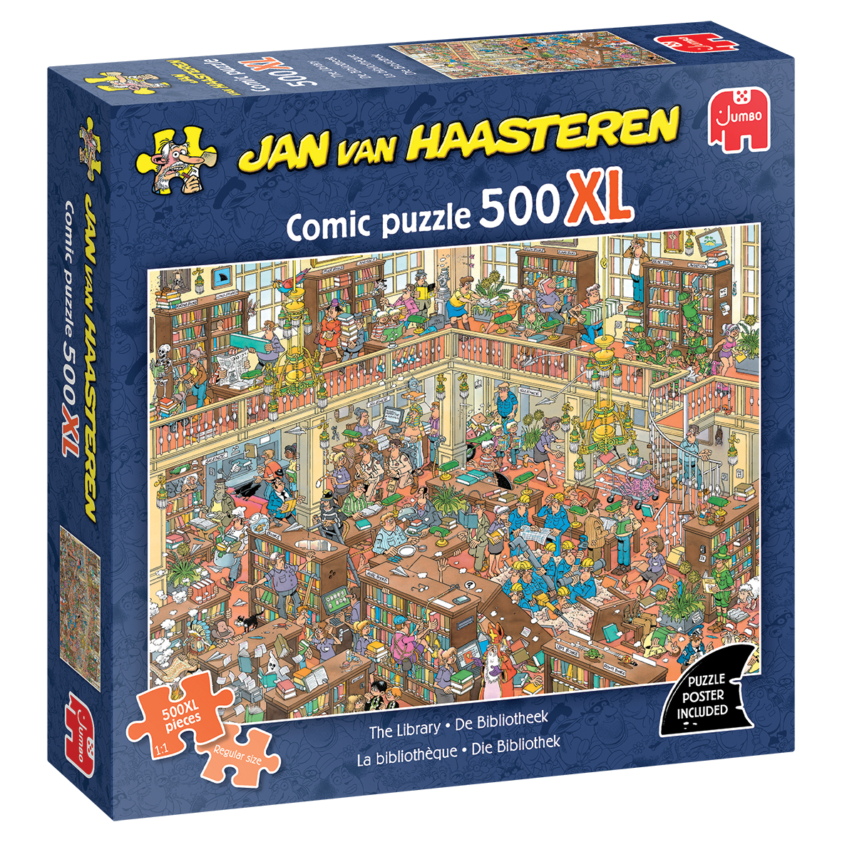 Jan van Haasteren - De Bibliotheek  Puzzel 500XL stuks