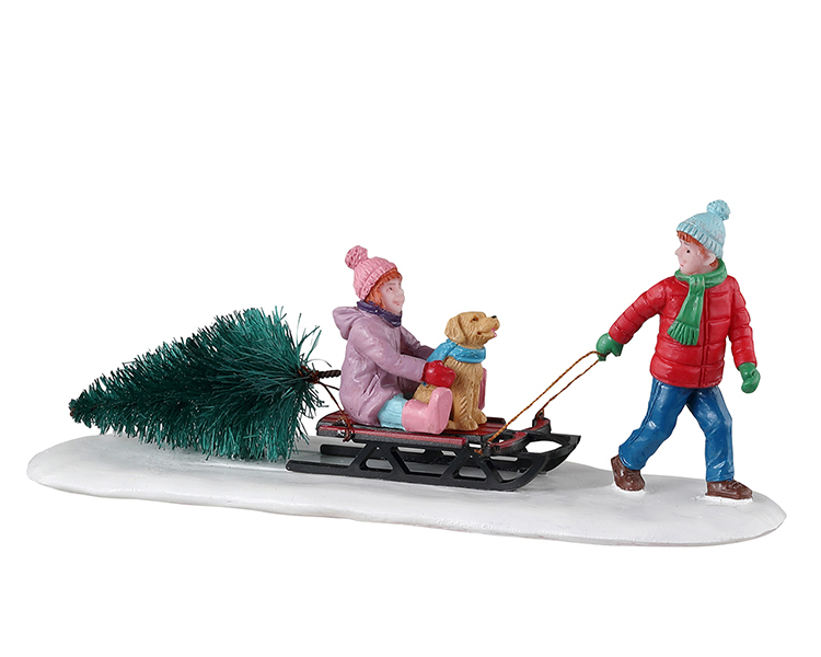 Lemax Village Bringing Home Our Tree - Vail Village