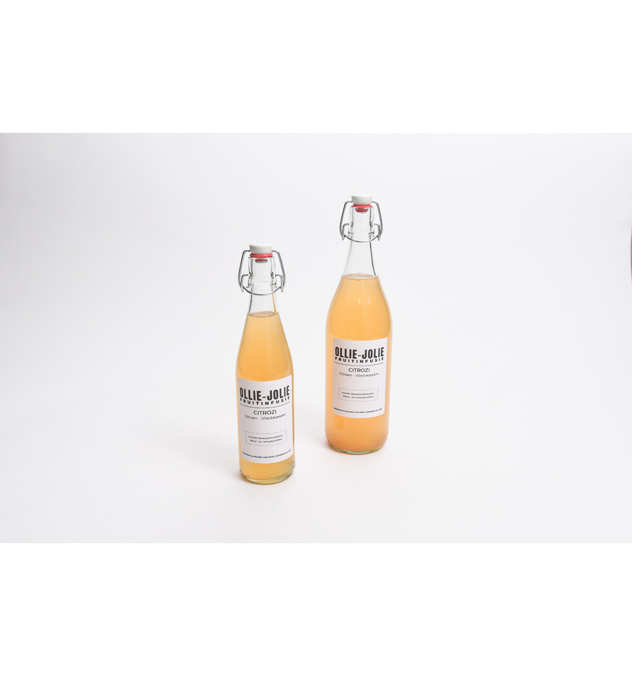 Ollie-Jolie Fruitinfusie Beugelfles 0.5 l - Citrozi - Citroen & Vlierbloesem