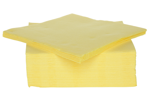 Cosy&Trendy Servet CT Prof 38x38 cm set 40 stuks - Textiel-Touch - Geel