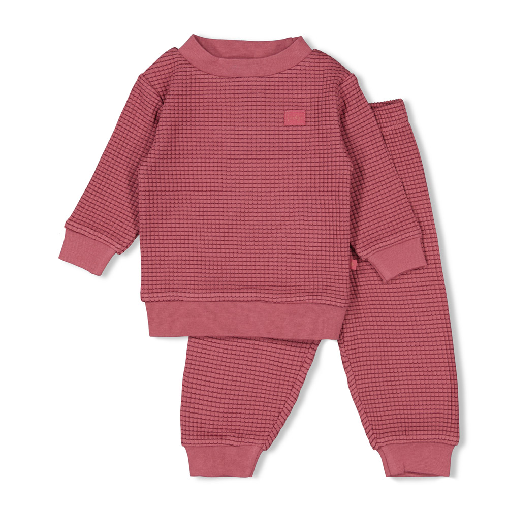 Feetje Wafelpyjama Kids Family Limited Edition Berry
