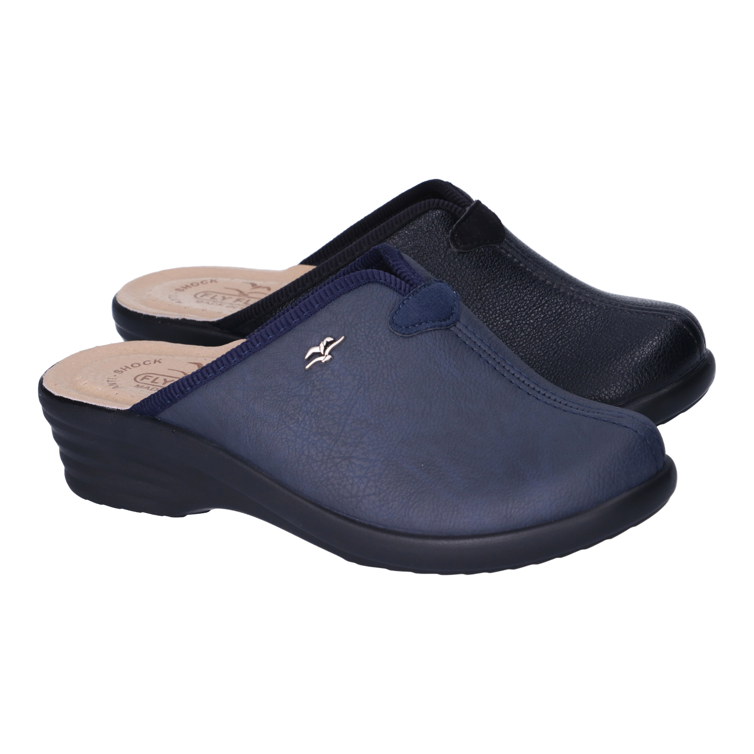 Fly Flot Pantoffel Dames Zwart