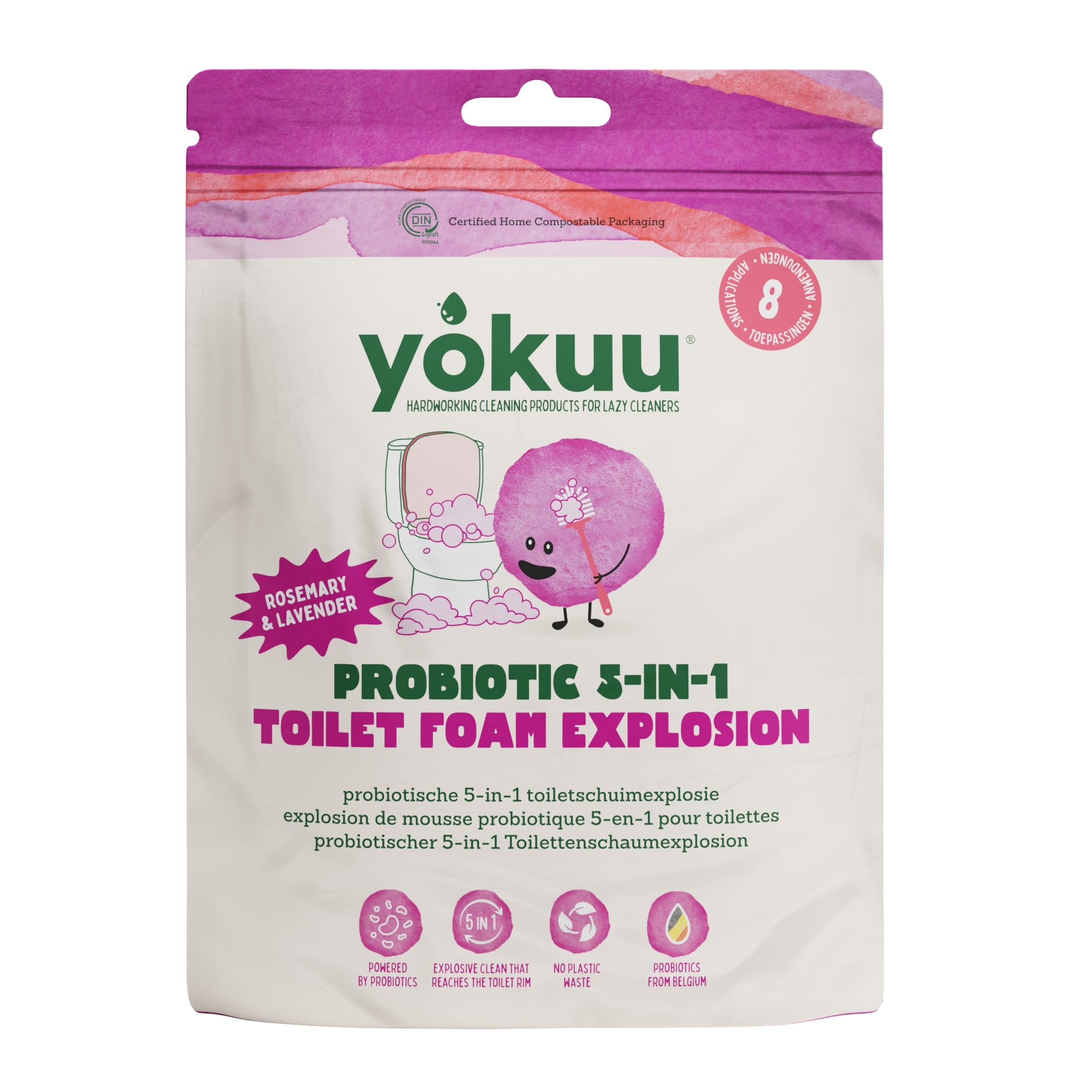 Yokuu Toiletschuim 900g - Probiotisch - 9x 100g - Foam Explosion