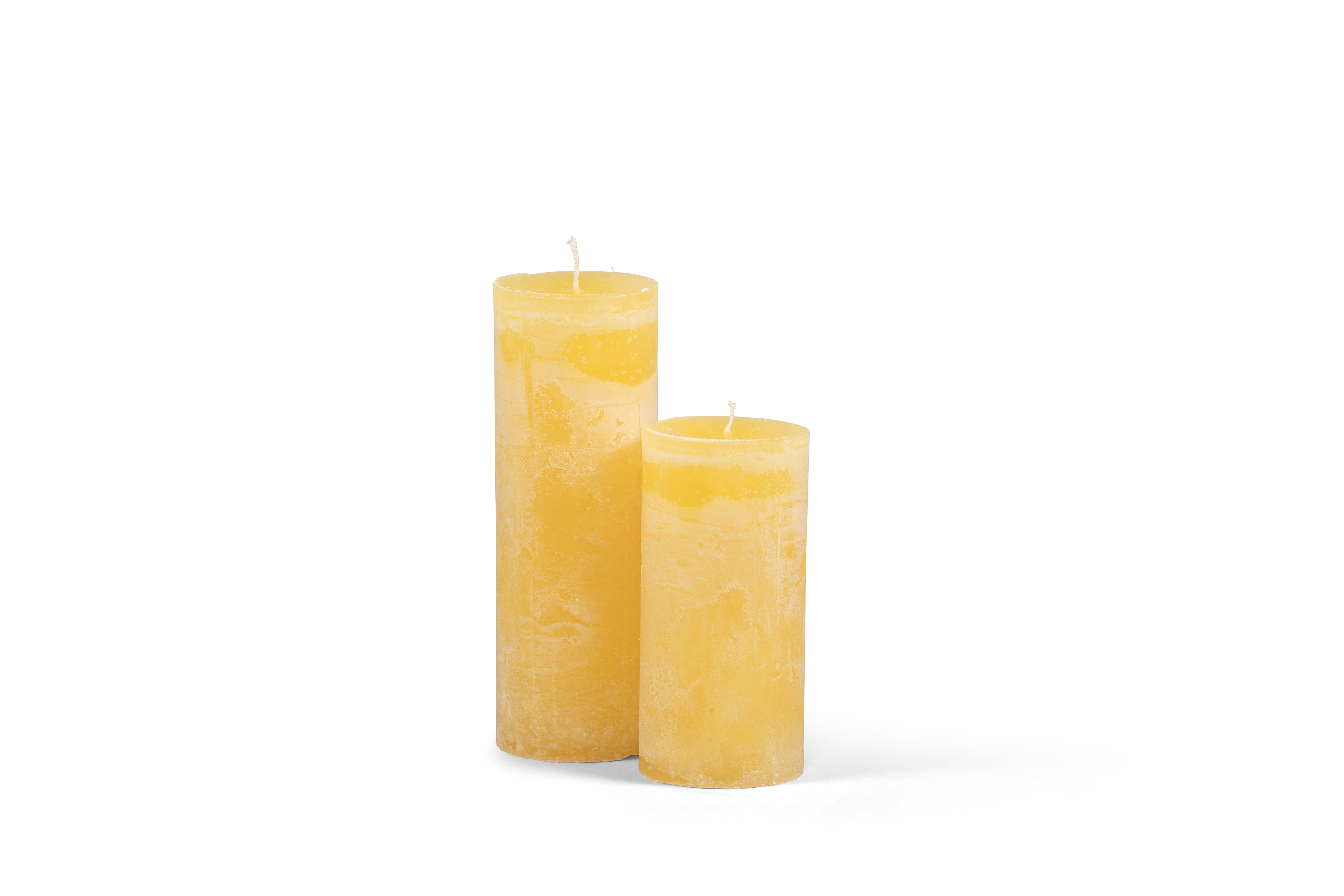 Dekocandle Cilinderkaars 5.7x10 cm Butter
