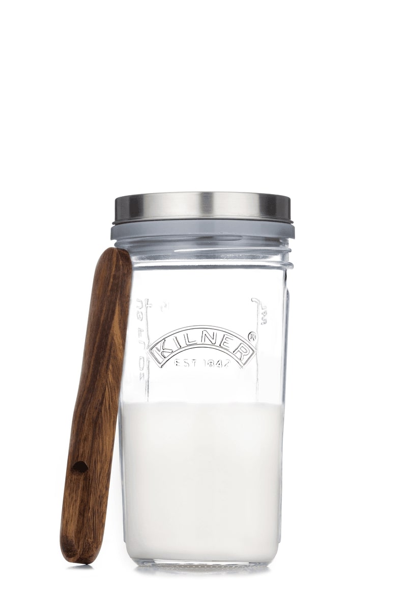 Kilner Kefir Set - Glazen Bokaal 500ml & 2 Vergieten