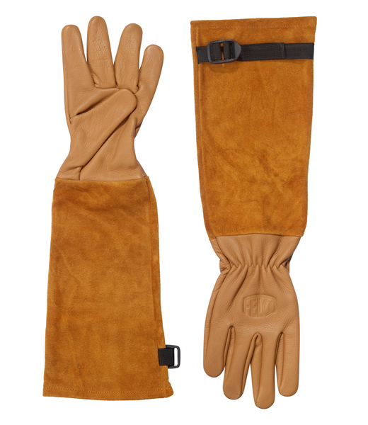 Felco Lederen Rozenhandschoenen Perforatiebestendig Natuurlijke Kleur maat M