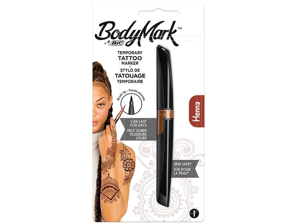 Bodymark by BIC Tattoo Marker Henna - Blister