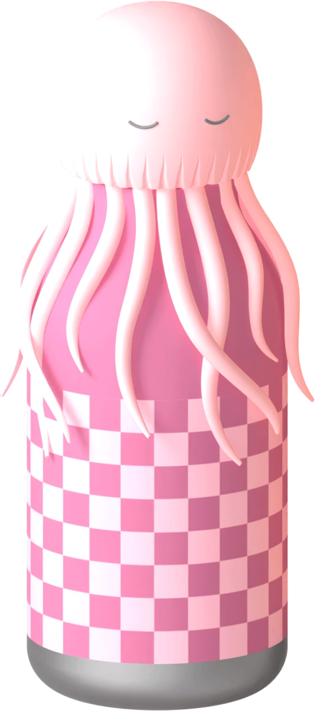 Asobu Isoleerfles Bestie 460ml Reina The Jellyfish - RVS - Double Wall - met Siliconen Rietje