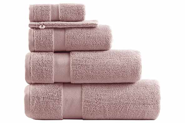 Billynn Gastendoek Puur 30x50 cm Katoen Misty Rose 3 stuks