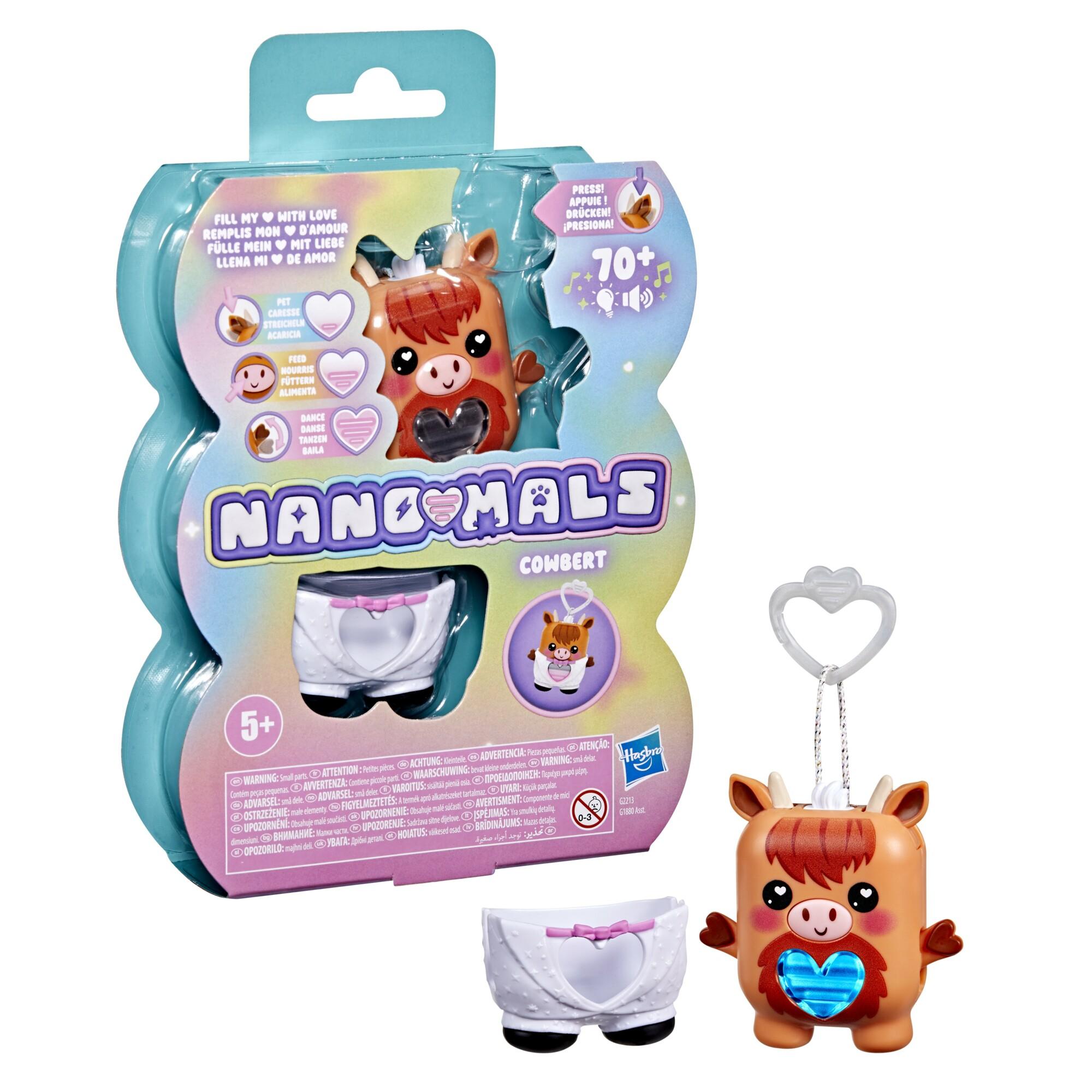 Nanomals - Cowbert Highland Cow  - Interactieve pets die liefde nodig hebben.