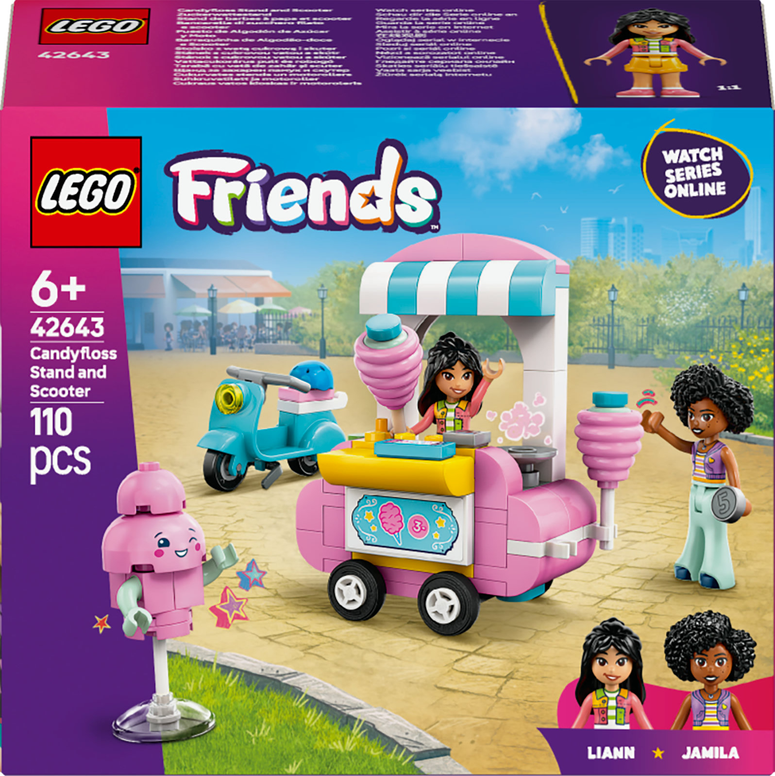 LEGO Friends 42643 Suikerspinkraam en Scooter
