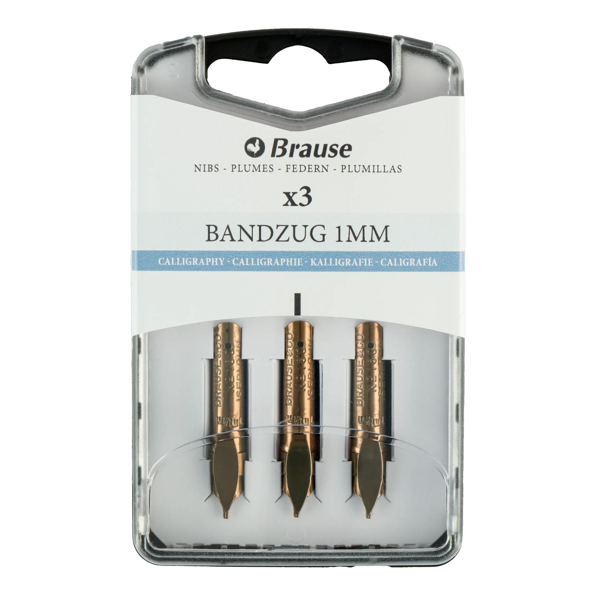Brause Kalligrafiepen Bandzug 1 mm - 3 stuks