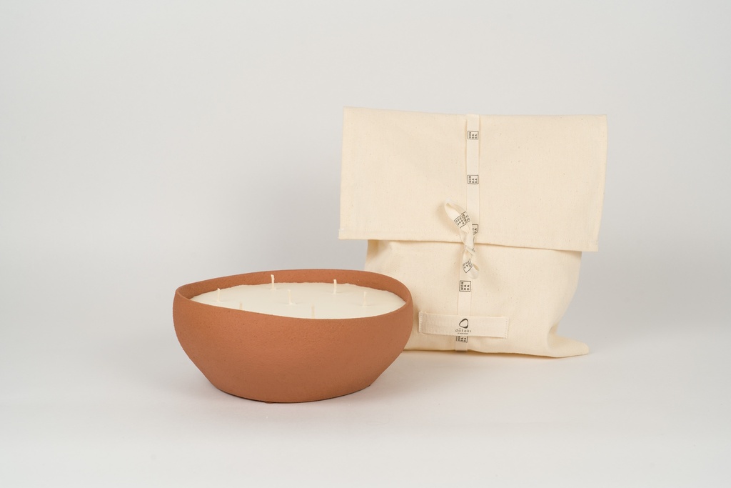 Mon Dada Geurkaars Doteki Sienna M - Down To Earth - 22x9 cm - Keramiek - 7 Lonten