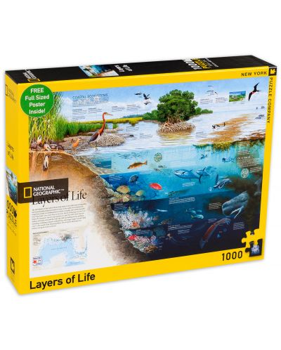 New York Puzzle Company Layers Of Life - 1000st