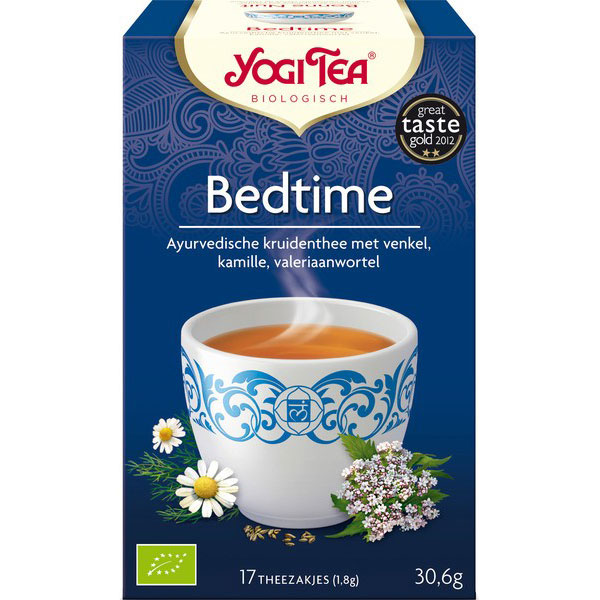 Yogi Tea Bedtime Bio 17 Builtjes Venkel, Kamille & Valeriaanwortel