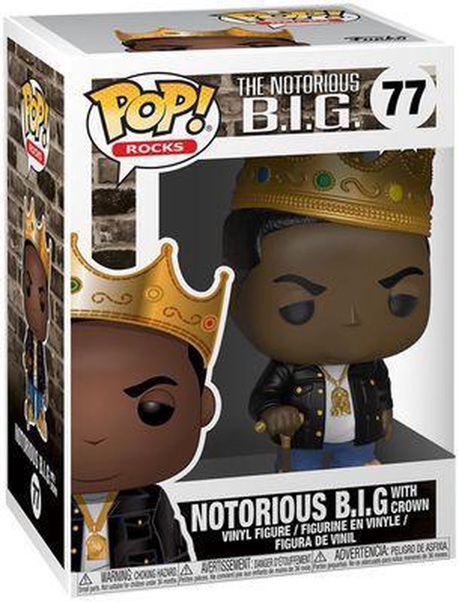 Funko Pop! Rocks - Notorious B.I.G.: Notorious B.I.G. with Crown 77 Funko Pop! Rocks - Notorious B.I.G.: Notorious B.I.G. with Crown 77