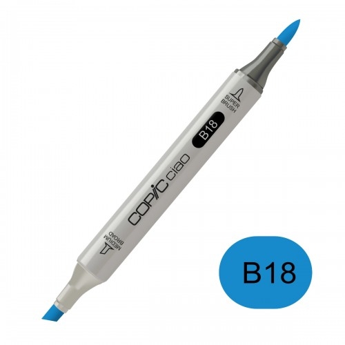 Copic Ciao All-Round Super Brush Dubbel Medium Broad - Lapis Lazuli