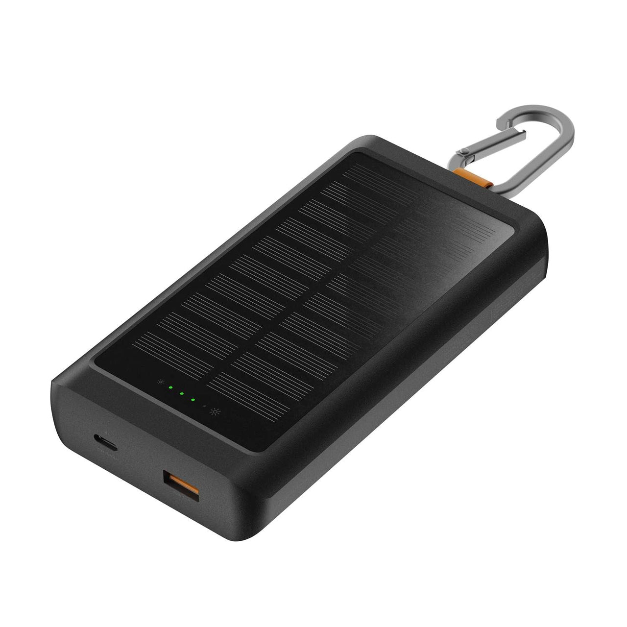 X-torm Go2 Solar & Light Powerbank 10000 mAh 15 W Charcoal Zwart