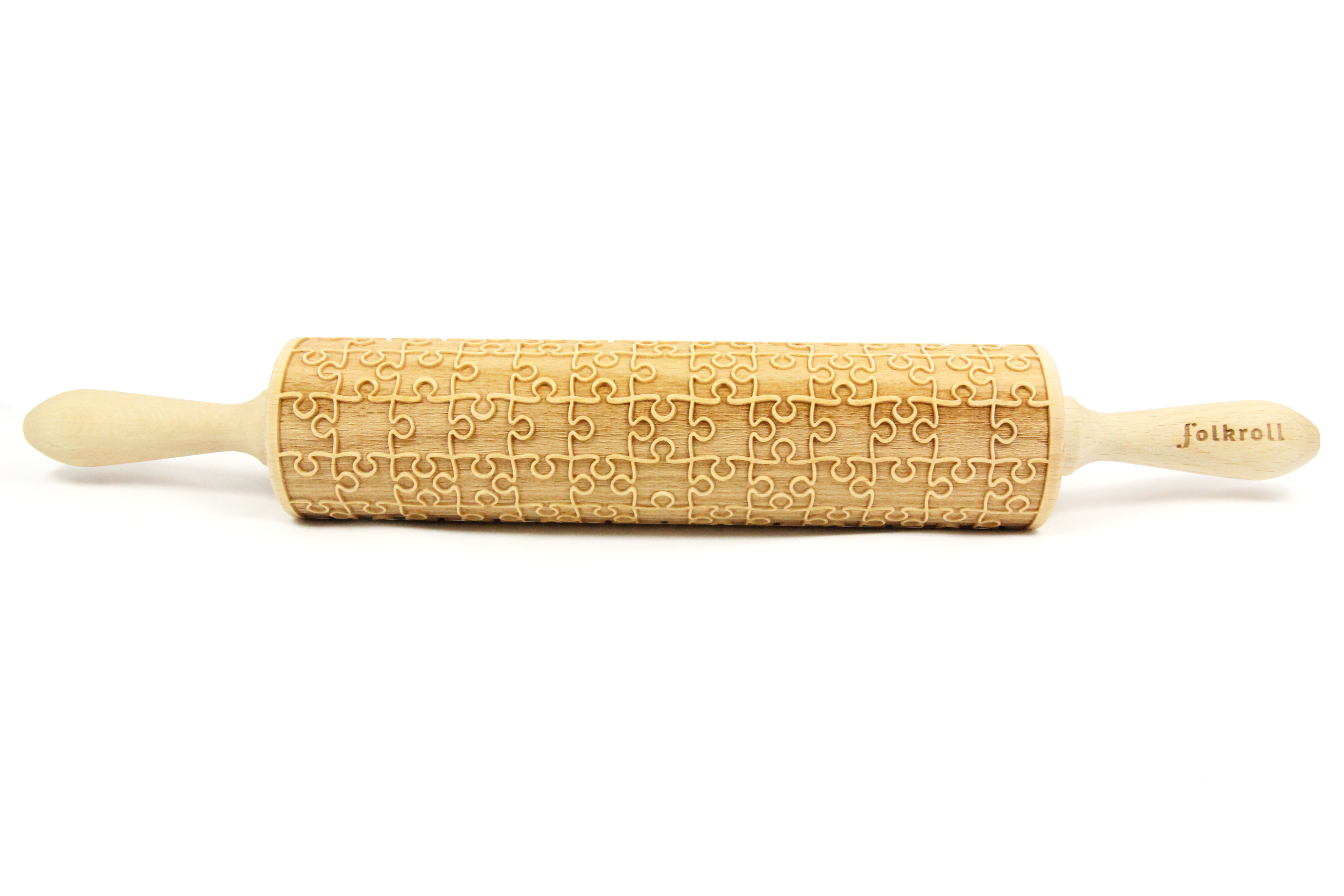 Folkroll Deegrol Puzzel - 43x6 cm - Hout