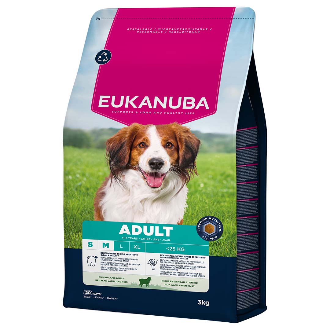 Eukanuba Hondenvoer Adult Small & Medium Lam & Rijst 3 kg