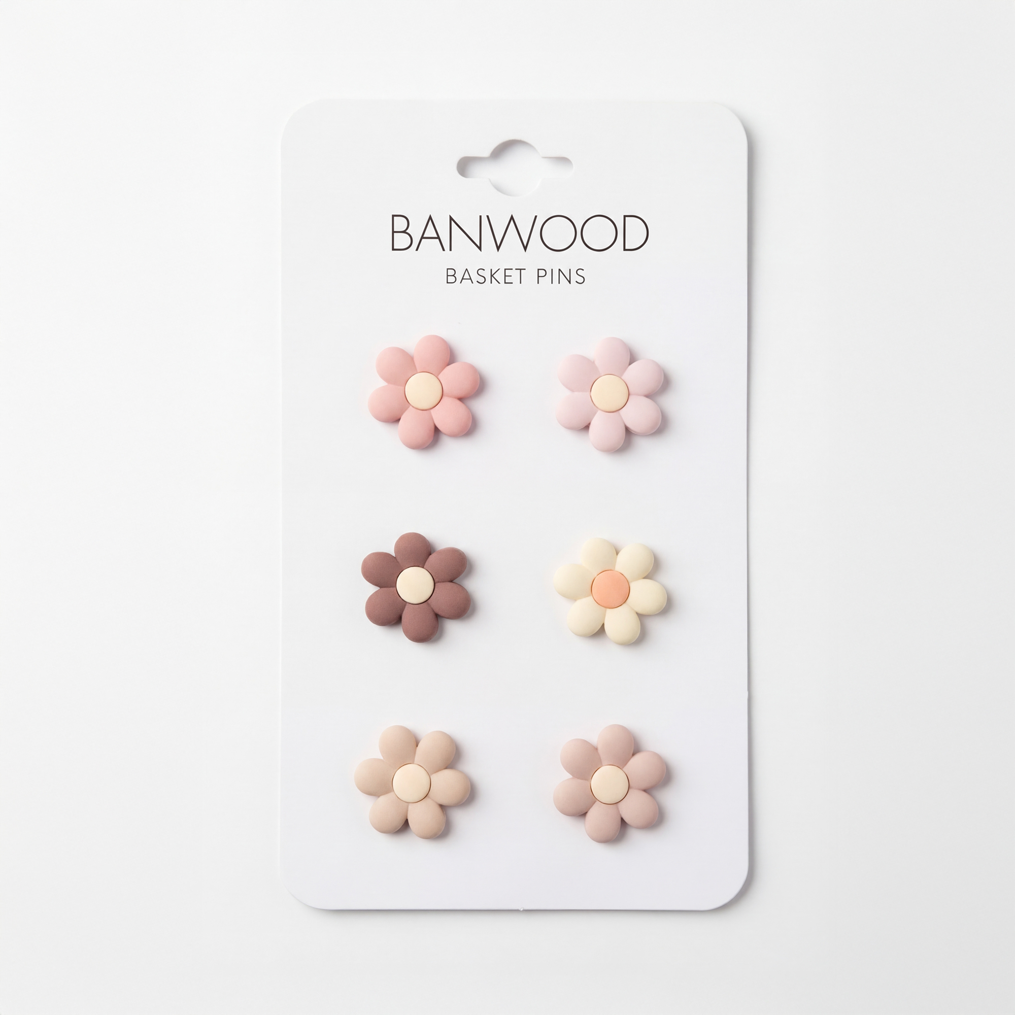 Banwood Pins voor Mandje Flowers